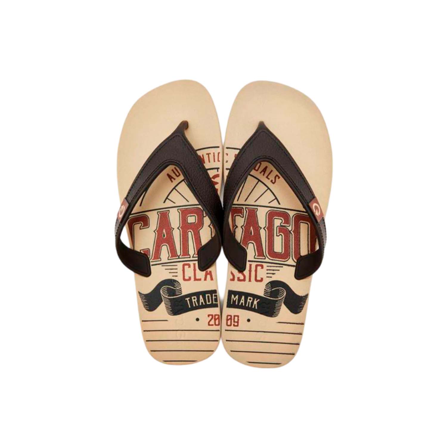 SANDALIAS HOMBRE CARTAGO BEIGE C MARRON CABALLERO DARIO - 1