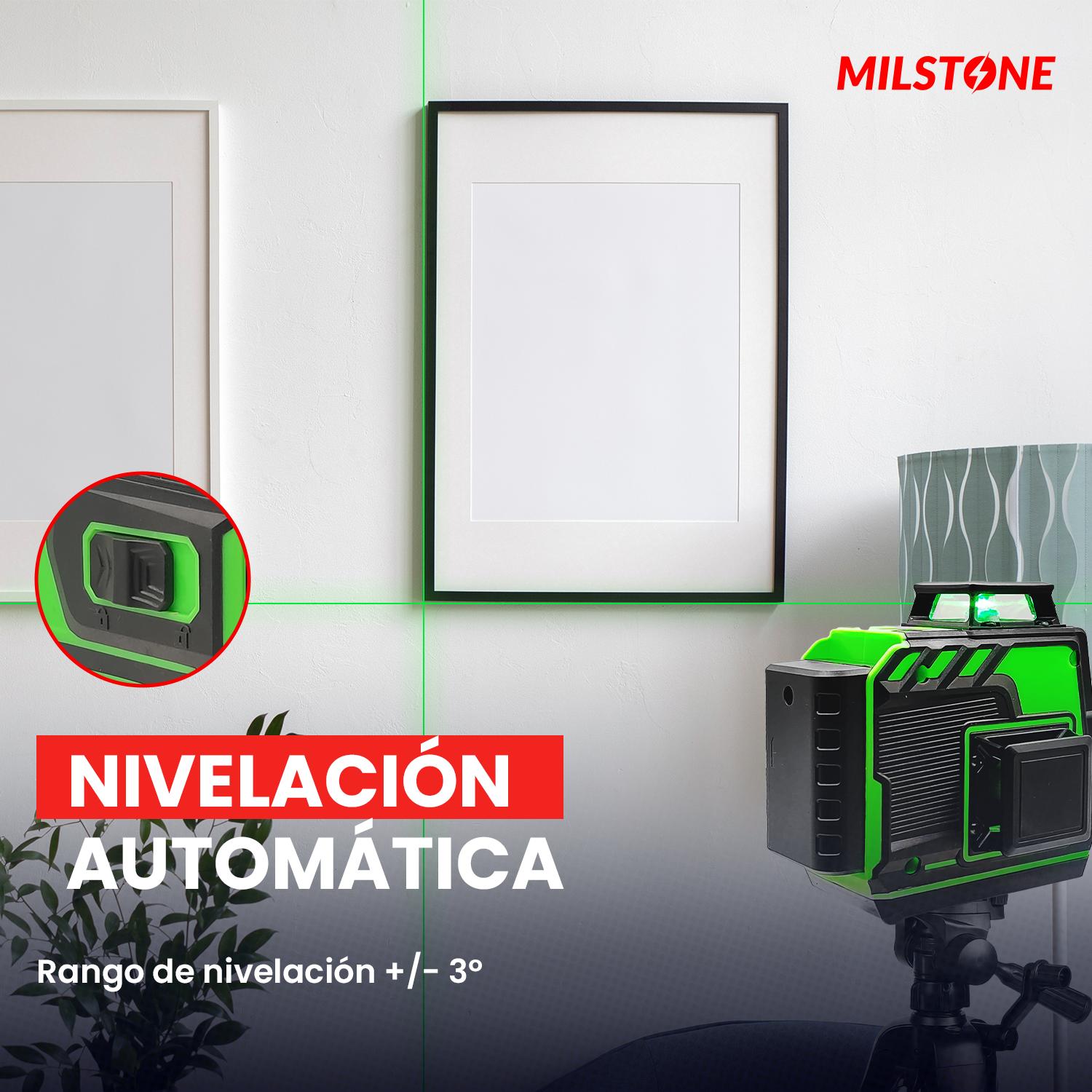 LÁSER NIVEL HERRAMIENTA VERTICAL LÍNEAS HORIZON 12 LÍNEAS - 6