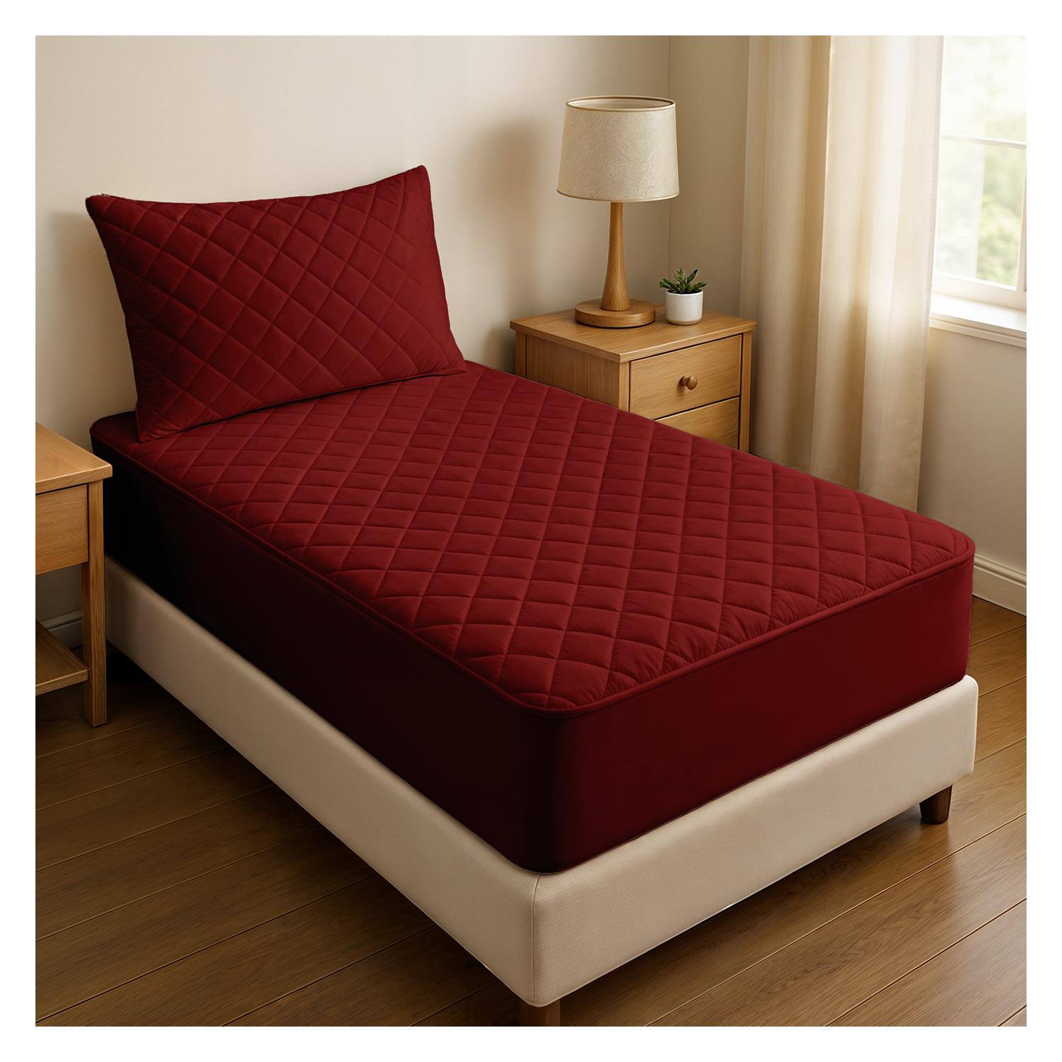 CUBRECOLCHÓN, PROTECTOR 1,5 PLAZAS IMPERMEABLE TAMAÑO 1,5 - 1