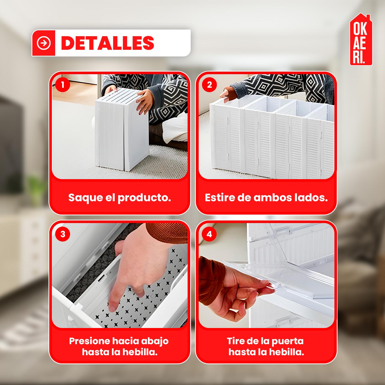 ZAPATERA PLEGABLE DE 6 NIVELES ORGANIZADOR DE ALMACENAMIENTO - 3