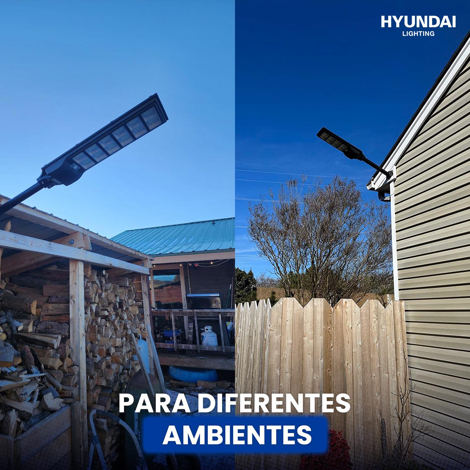 REFLECTOR LAMPARA FAROLA CON PANEL SOLAR EXTERIOR + CONTROL + SENSOR - 7