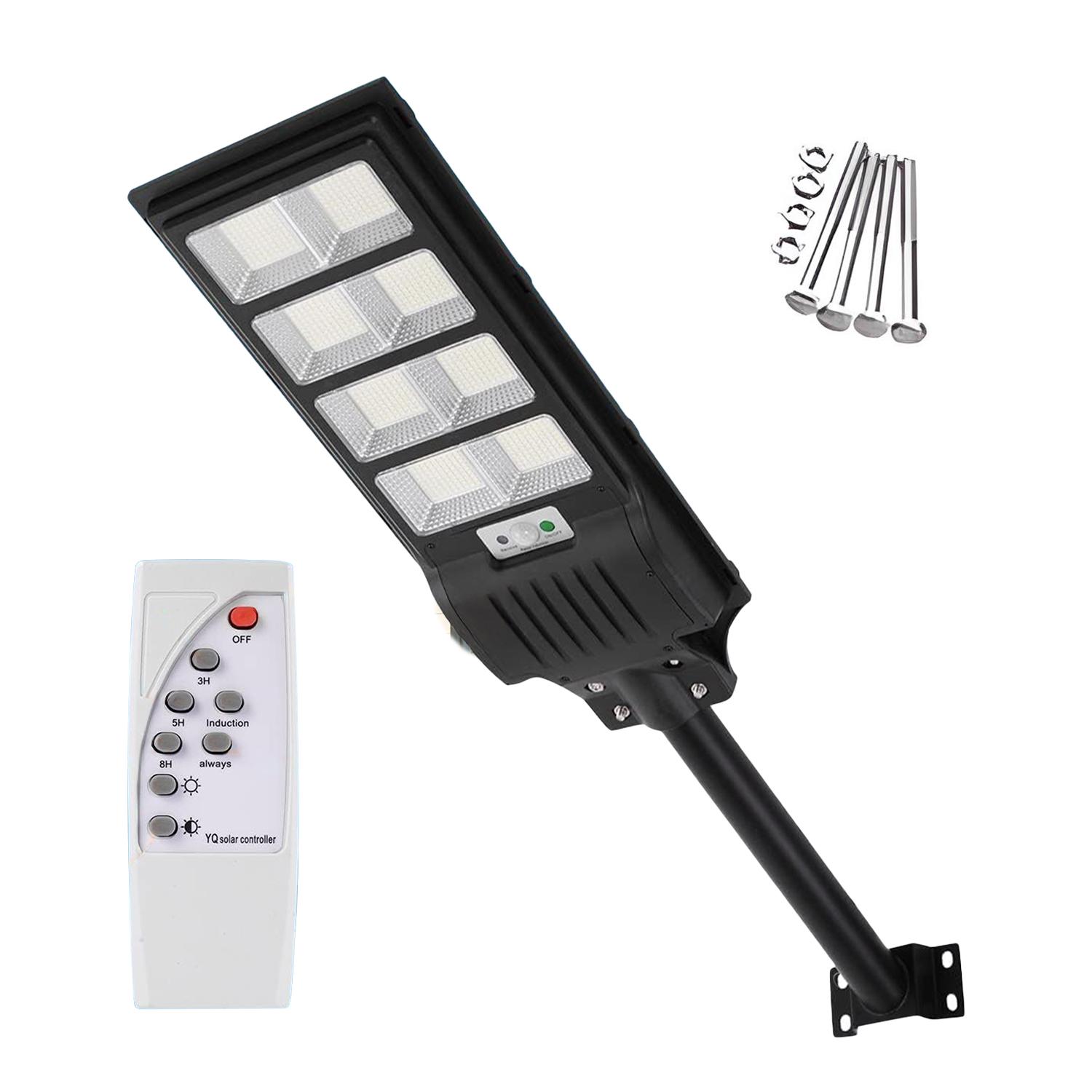 REFLECTOR LAMPARA FAROLA CON PANEL SOLAR EXTERIOR + CONTROL + SENSOR - 8