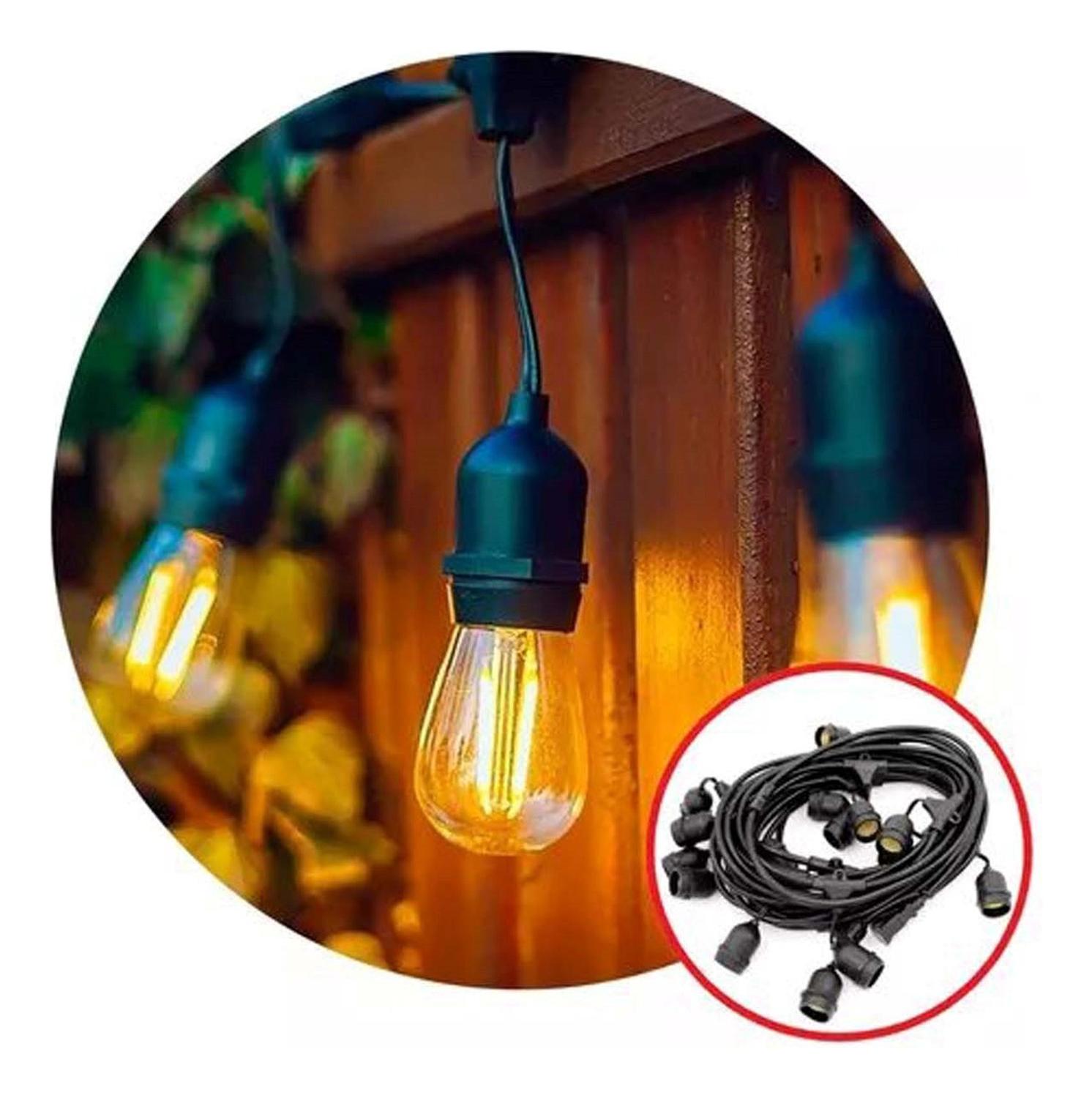 GUIRNALDA TERRAZA PATIO 20 MTR 40 AMP INCLUIDAS HYUNDAI - 5