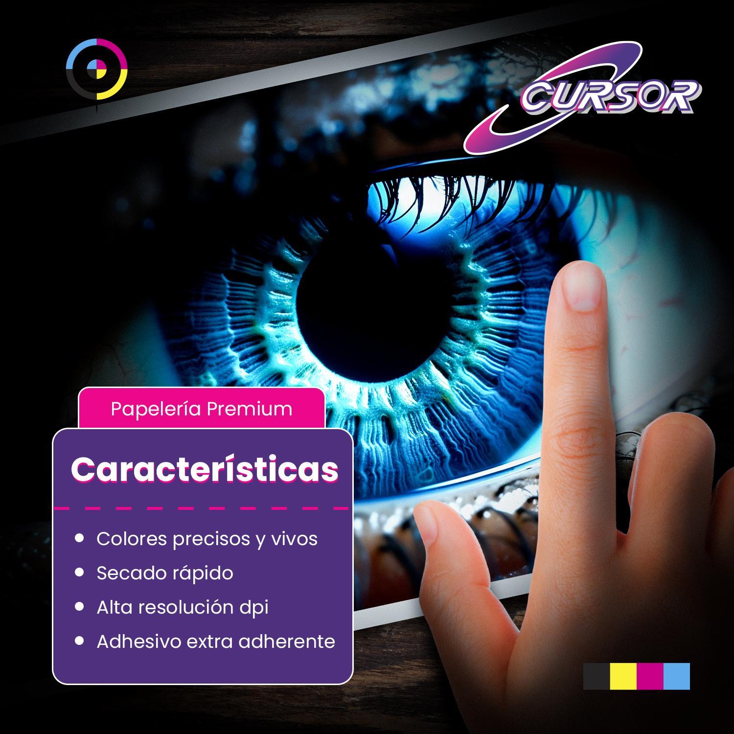 PAPEL FOTOGRÁFICO ADHESIVO 115 GR A4 CURSOR PACK DE 100 TAMAÑO A4 - 5
