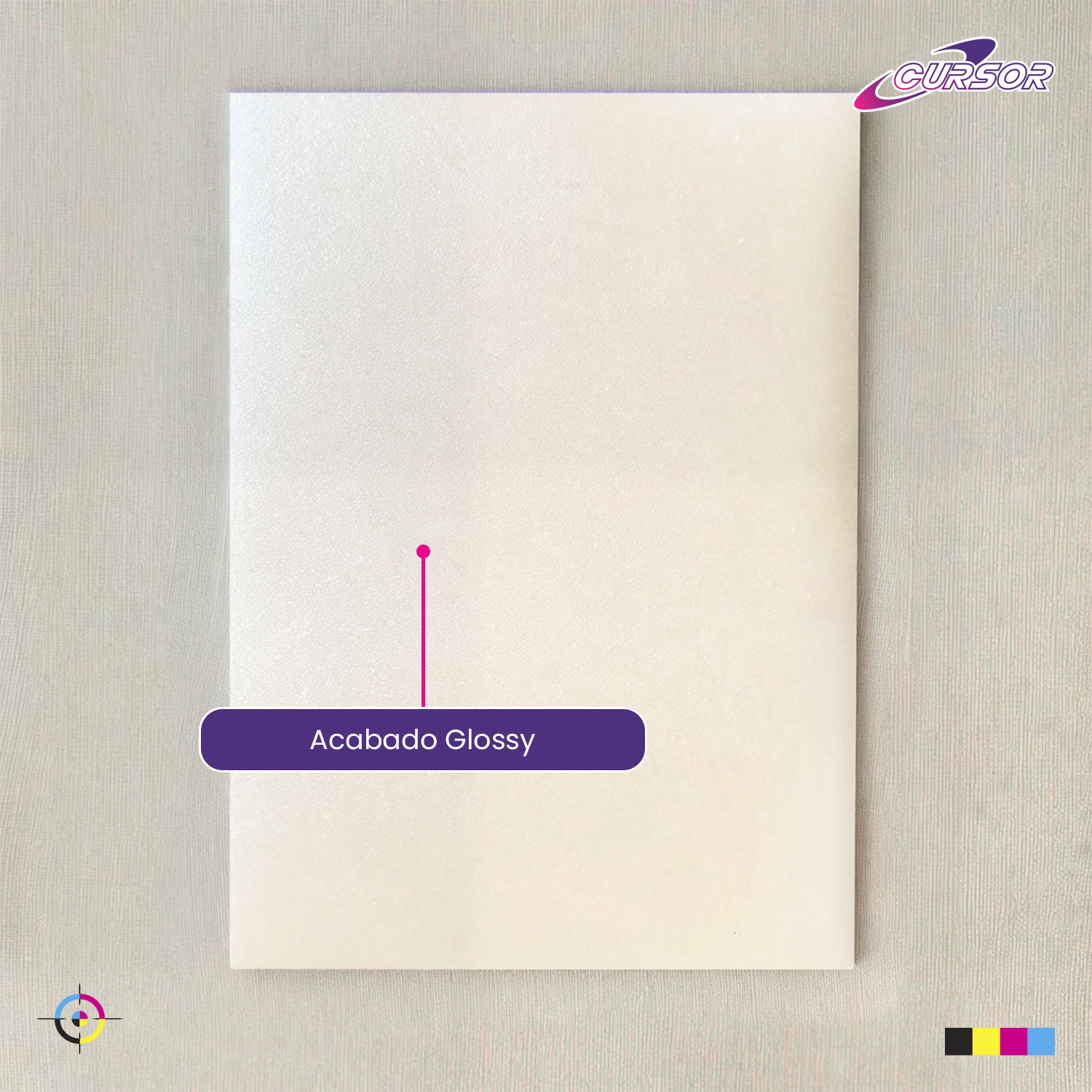 PAPEL OPALINA TEXTURA BRILLANTE DOBLE FAZ HILADA CARTA 230GR 50 HOJAS - 8