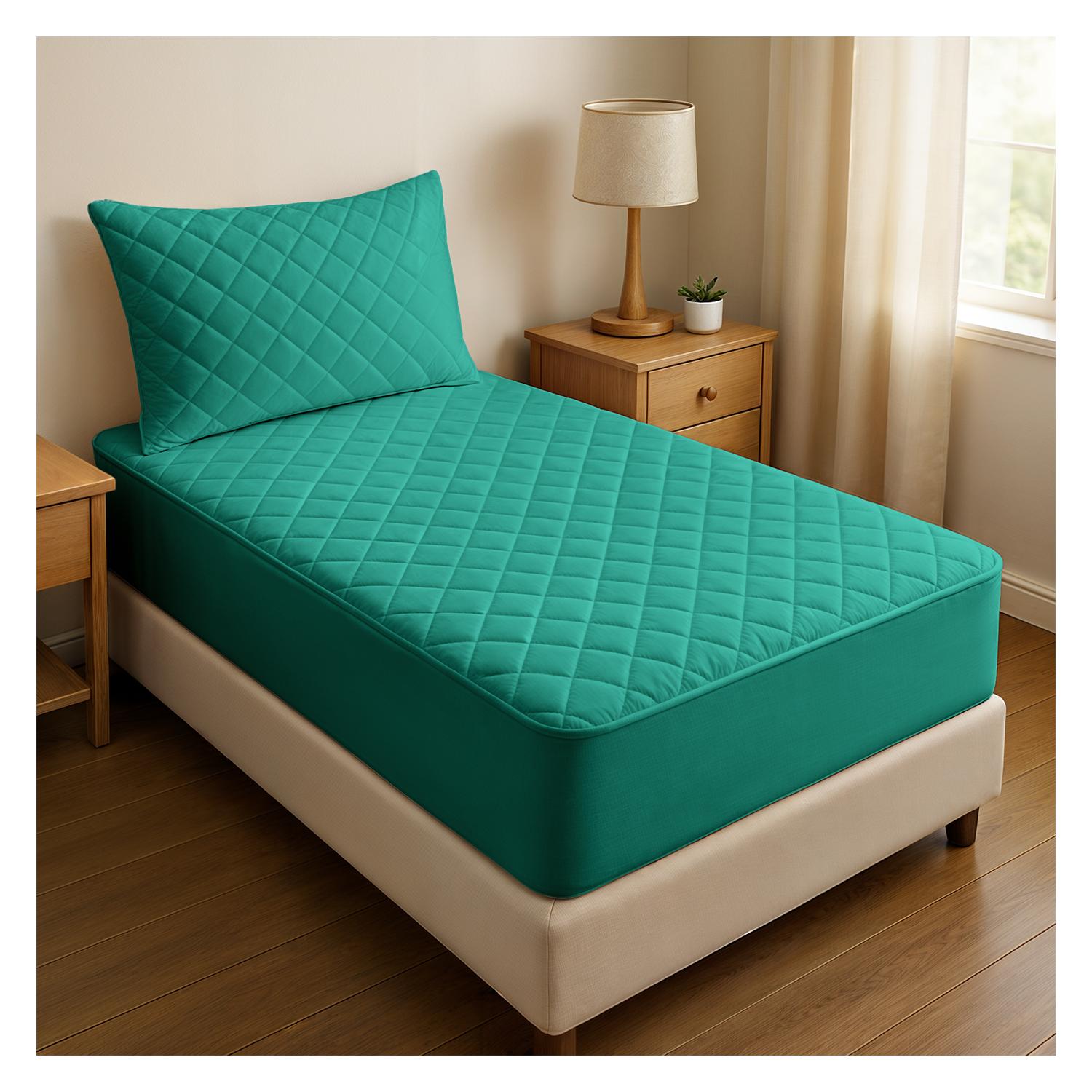 CUBRECOLCHÓN, PROTECTOR 1,5 PLAZAS IMPERMEABLE TAMAÑO 1,5 - 1