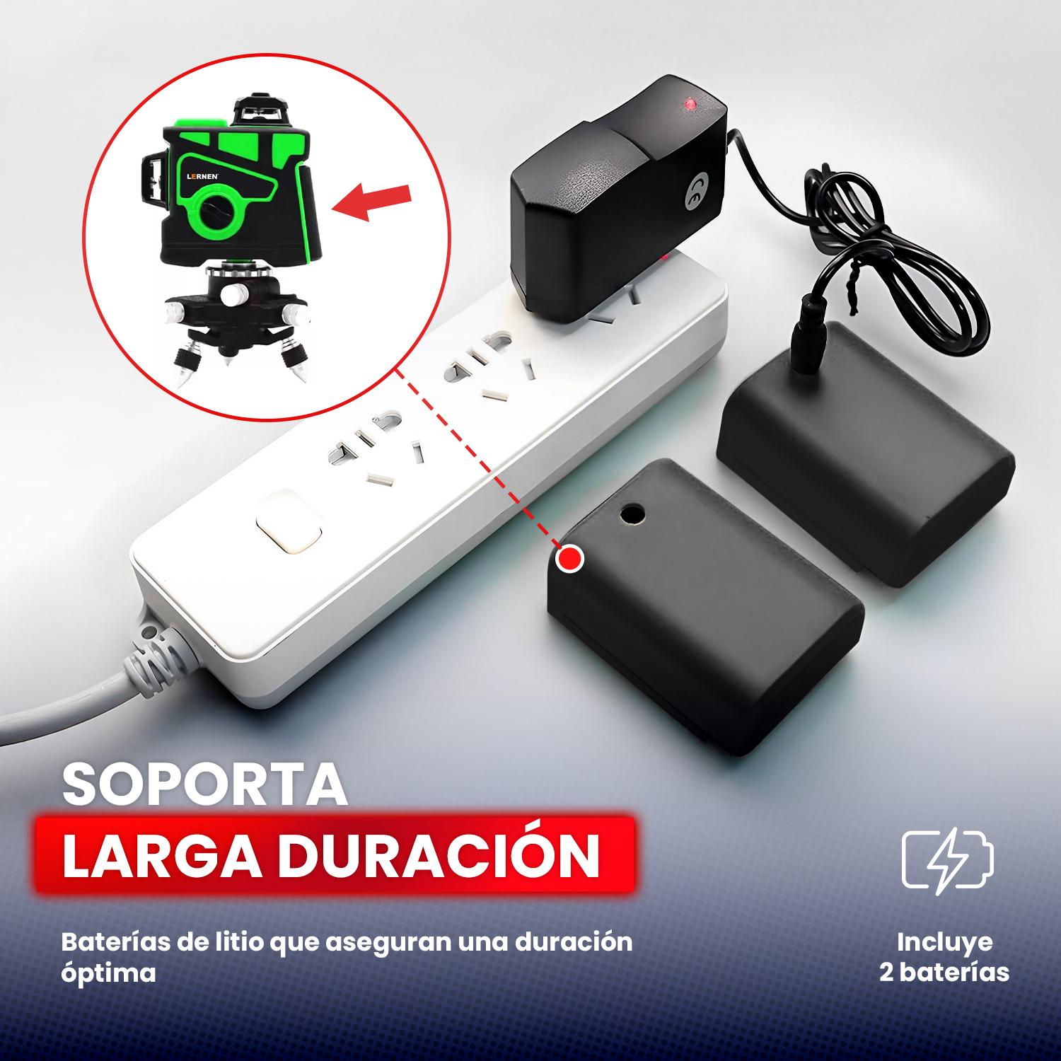 PACK LASER NIVELADOR 12 LINEAS 3D + TRIPODE - 4