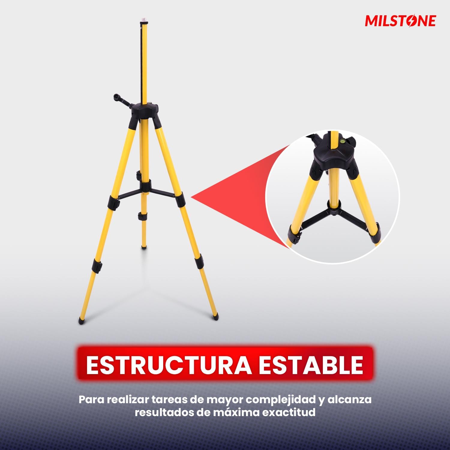 TRIPODE PARA NIVEL LASER PROFESIONAL 1 MTS - 5