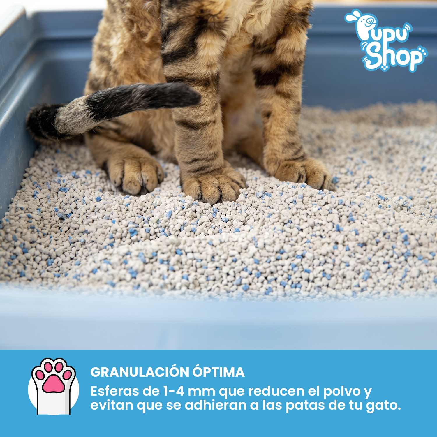 ARENA SANITARIA PARA GATOS 20KG / 25LTS BENTONITA - 5
