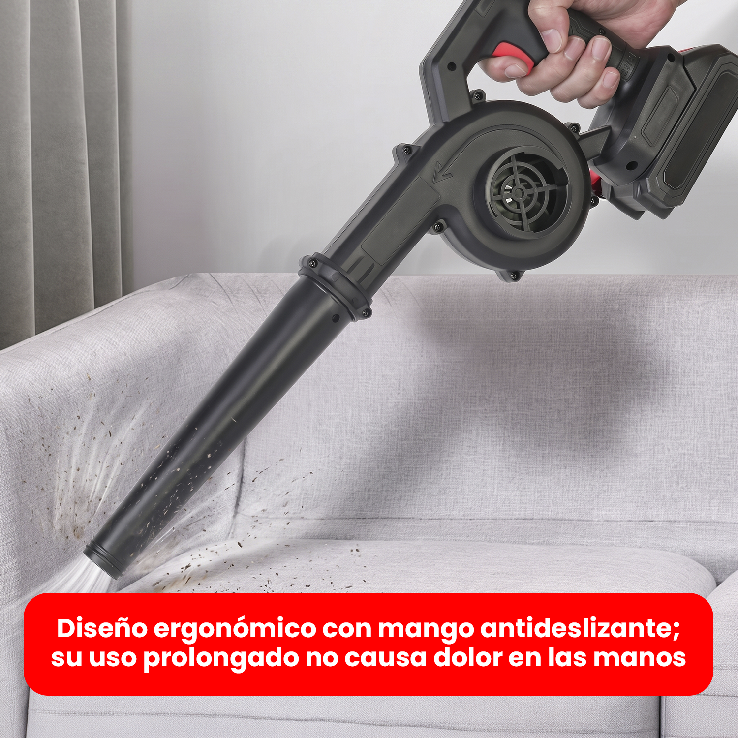 SOPLADORA ASPIRADORA INALÁMBRICA + 2 BATERÍAS 21V - 2