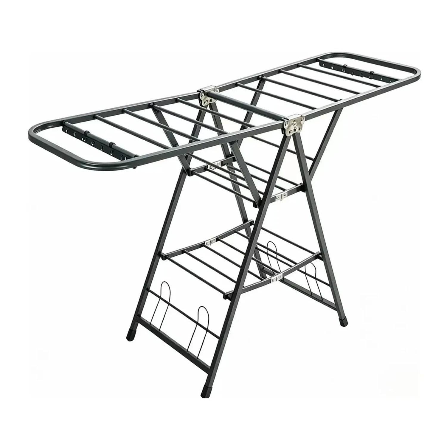 TENDEDERO PLEGABLE ACERO INOXIDABLE 170CM NEGRO - 1