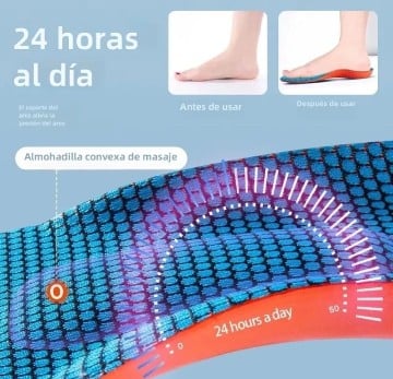 PLANTILLAS DEPORTIVAS UNISEX ESPUMA EVA NARANJA CONFORTABLES TALLA 40 - 2