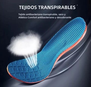 PLANTILLAS DEPORTIVAS UNISEX ESPUMA EVA NARANJA CONFORTABLES TALLA 40 - 4