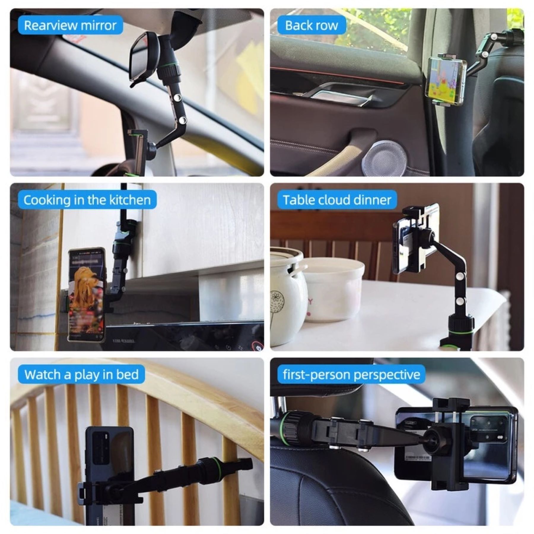 SOPORTE HOLDER PARA EL RETROVISOR DEL AUTO 360 - 4