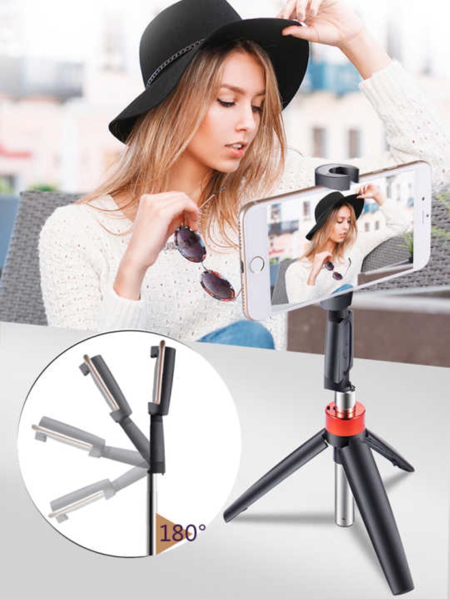 PALO SELFIE ESTABILIZADOR HORIZONTAL Y9 CON CONTROL BLUETOOTH - 3
