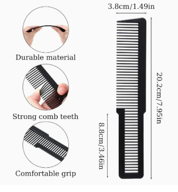 TIJERA PULIDORA 17 CM + PEINE PELUQUERIA USO DOMESTICO - 4