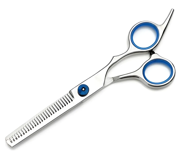 SET DE TIJERAS CORTE PULIDORA CON PEINE PELUQUERIA USO DOMESTICO - 3