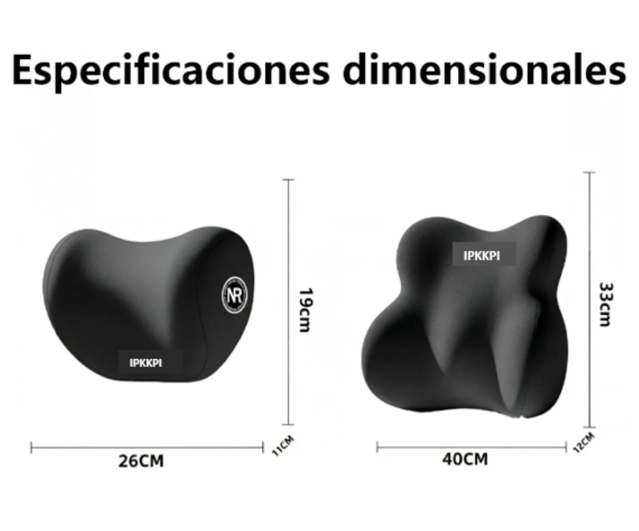 COJIN REPOSACABEZA + SOPORTE LUMBAR PARA EL ASIENTO DEL AUTO - 4