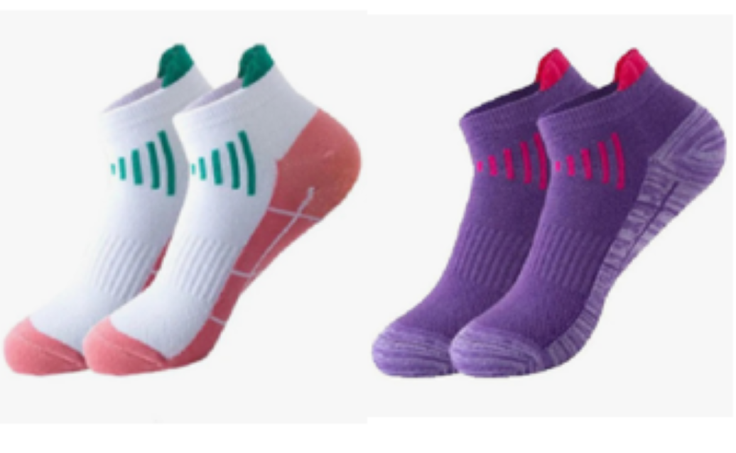 MEDIAS TOBILLERAS RUNNING CICLISMO FEM PACK 4 PARES - 1