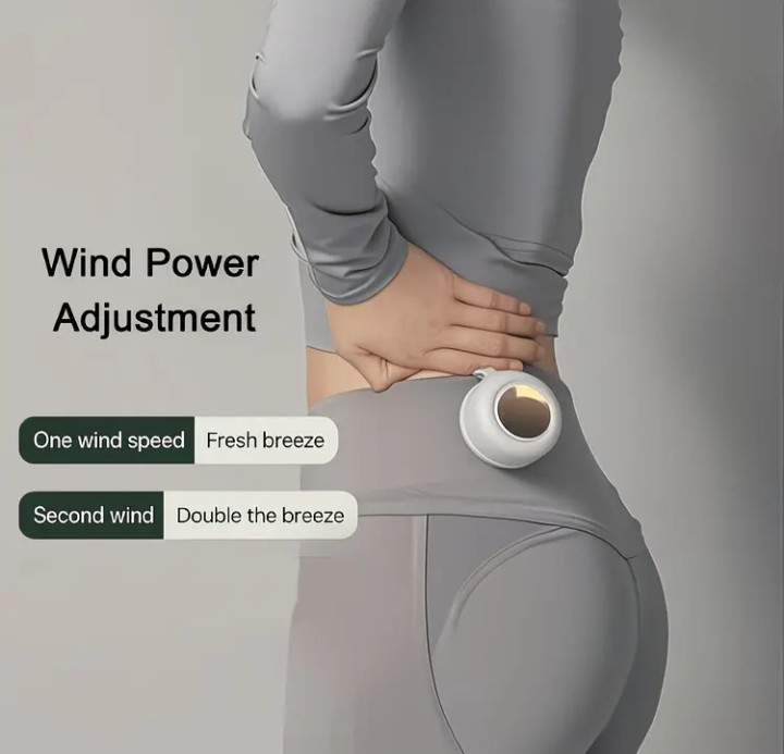 VENTILADOR PORTATIL RECARGABLE CON CLIP PARA SOSTENER - 2
