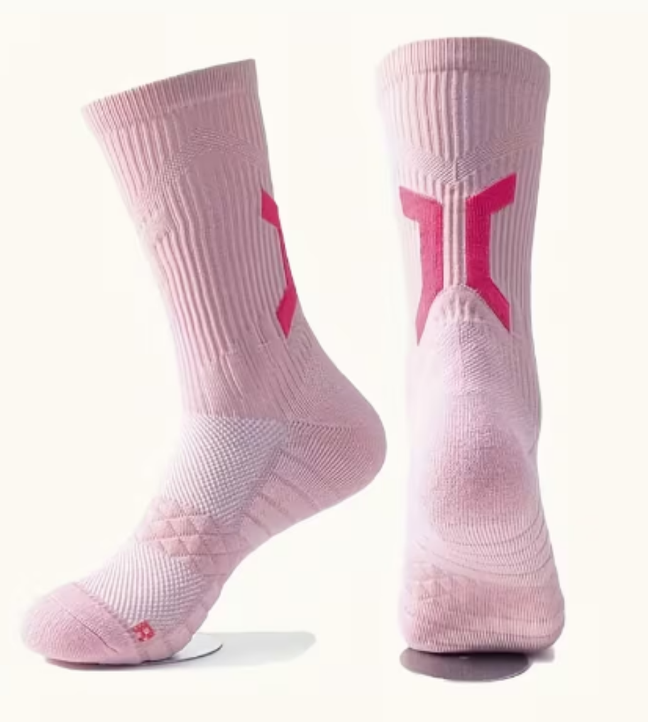 MEDIAS DE COMPRESION ANTIDESLIZANTES OUTFIT DEPORTES ROSA - TALLA GRANDE - 1