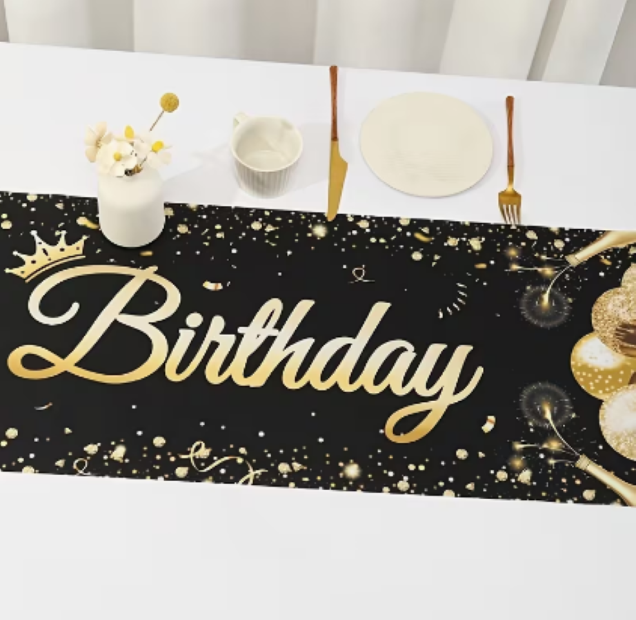 CAMINO DE MESA 'HAPPY BIRTHDAY' 180 X 35 CM. FIESTA DE CUMPLEAÑOS - 3
