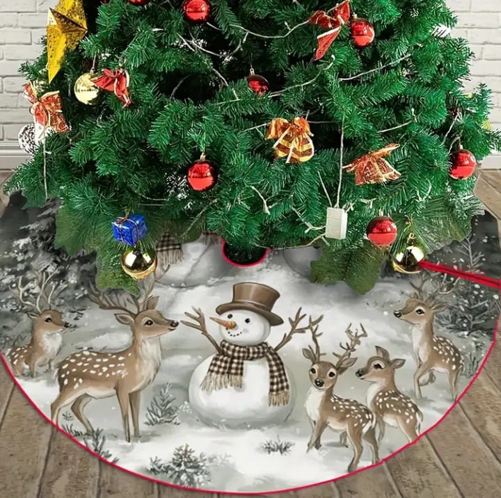 PISO DE ARBOL DE NAVIDAD NEVADO 120 CM - 2