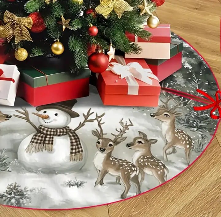 PISO DE ARBOL DE NAVIDAD NEVADO 120 CM - 3