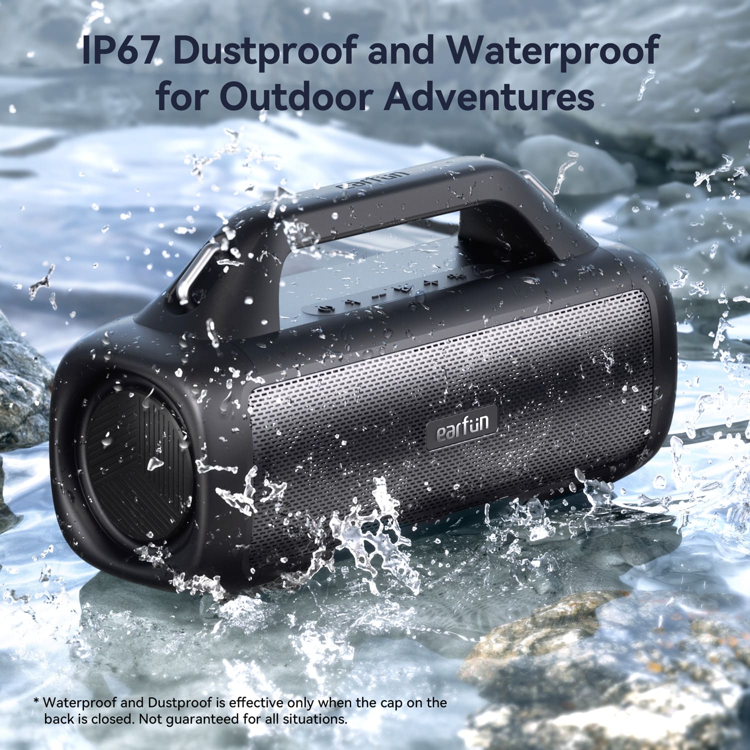 PARLANTE PORTÁTIL EARFUN UBOOM X 80W BLUETOOTH IP67 NEGRO - 6