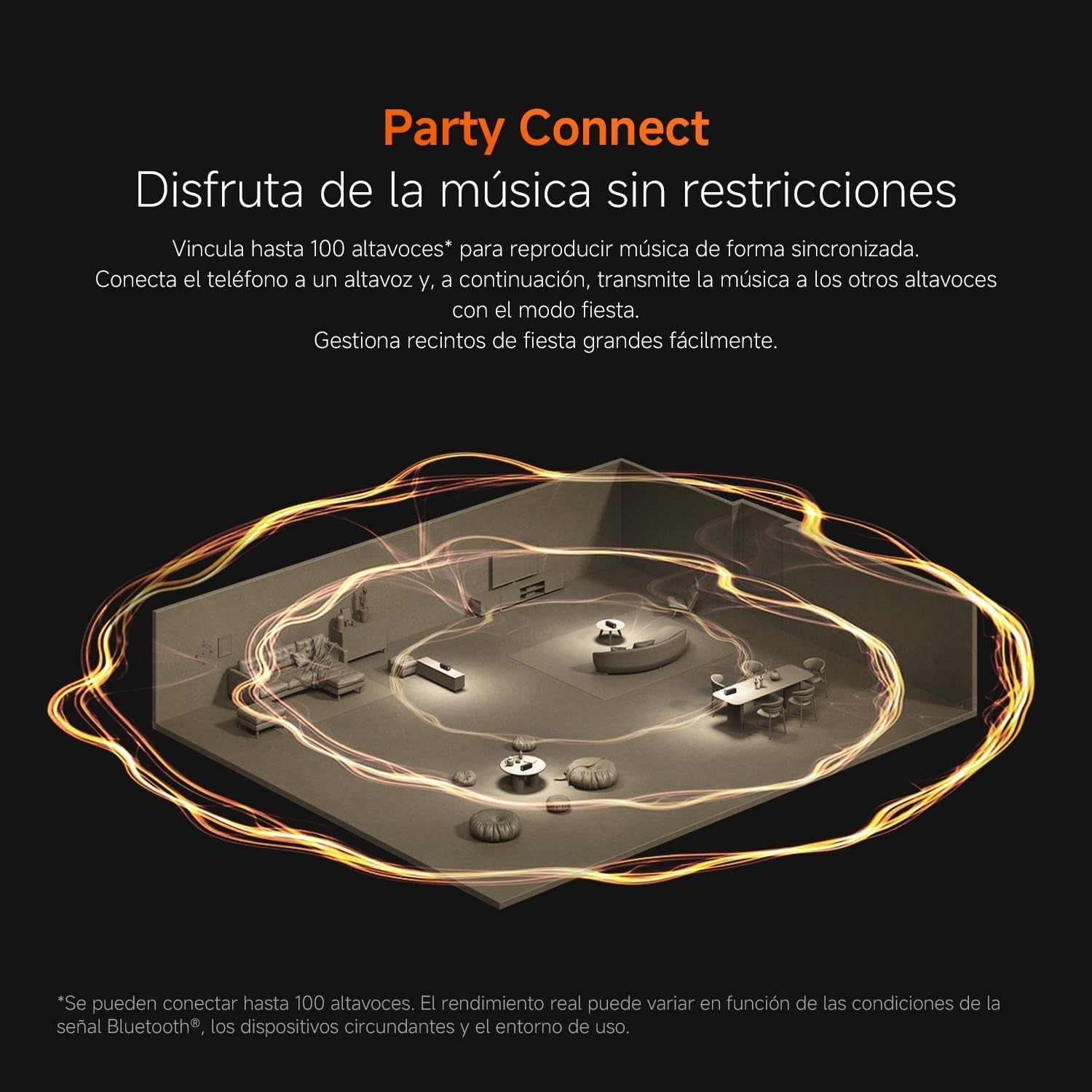 PARLANTE PORTÁTIL XIAOMI SOUND PARTY NEGRO 50W IP67 - 6