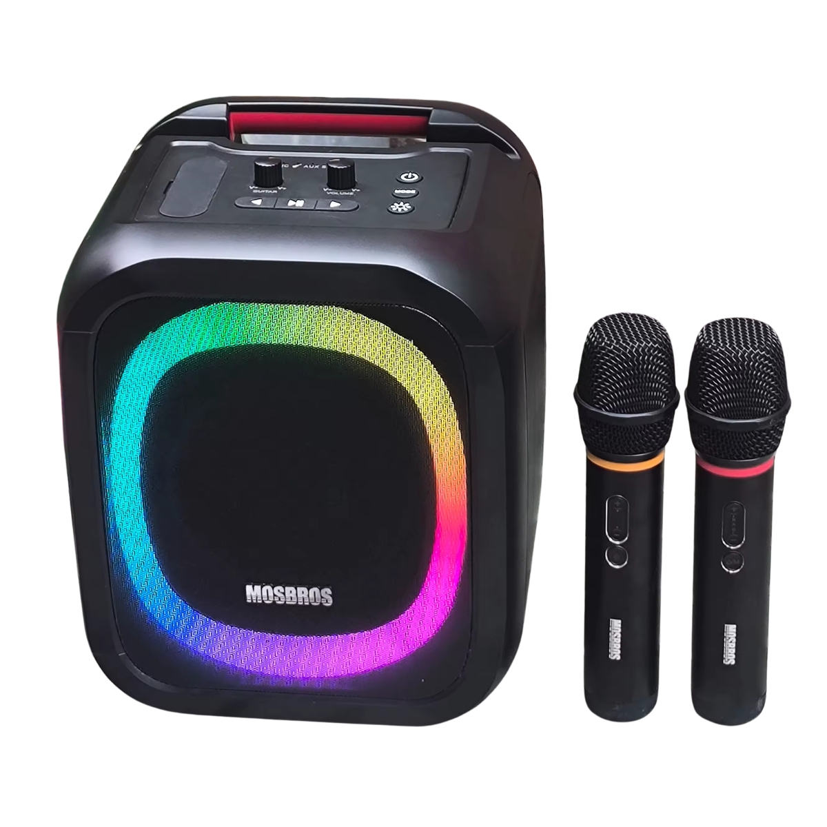PARLANTE KARAOKE MOSBROS KARABASS 7K 70W NEGRO - 1
