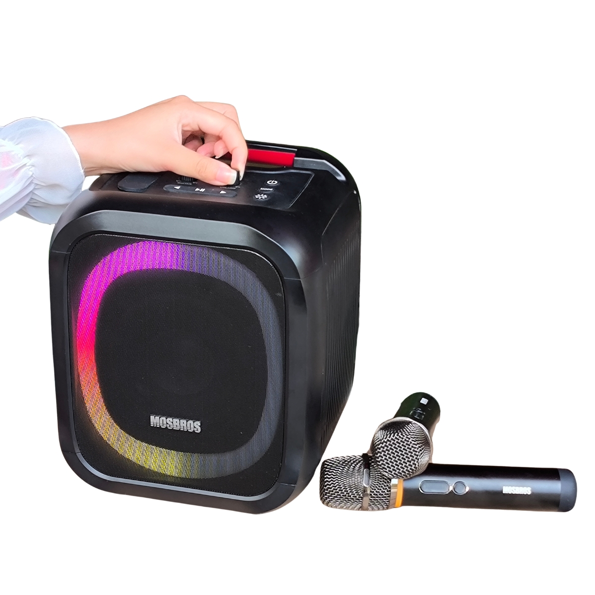 PARLANTE KARAOKE MOSBROS KARABASS 7K 70W NEGRO - 5