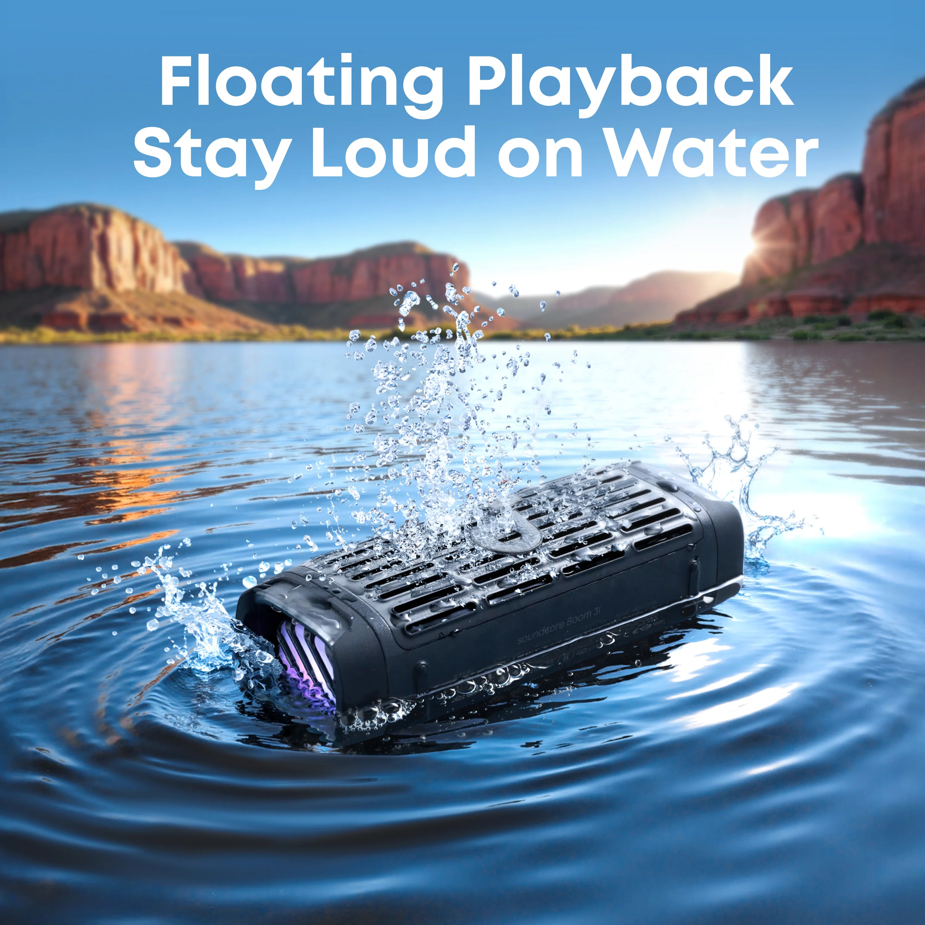 SOUNDCORE BOOM 3I 50W BLUETOOTH IP68 RESISTENTE AL AGUA NEGRO - 7