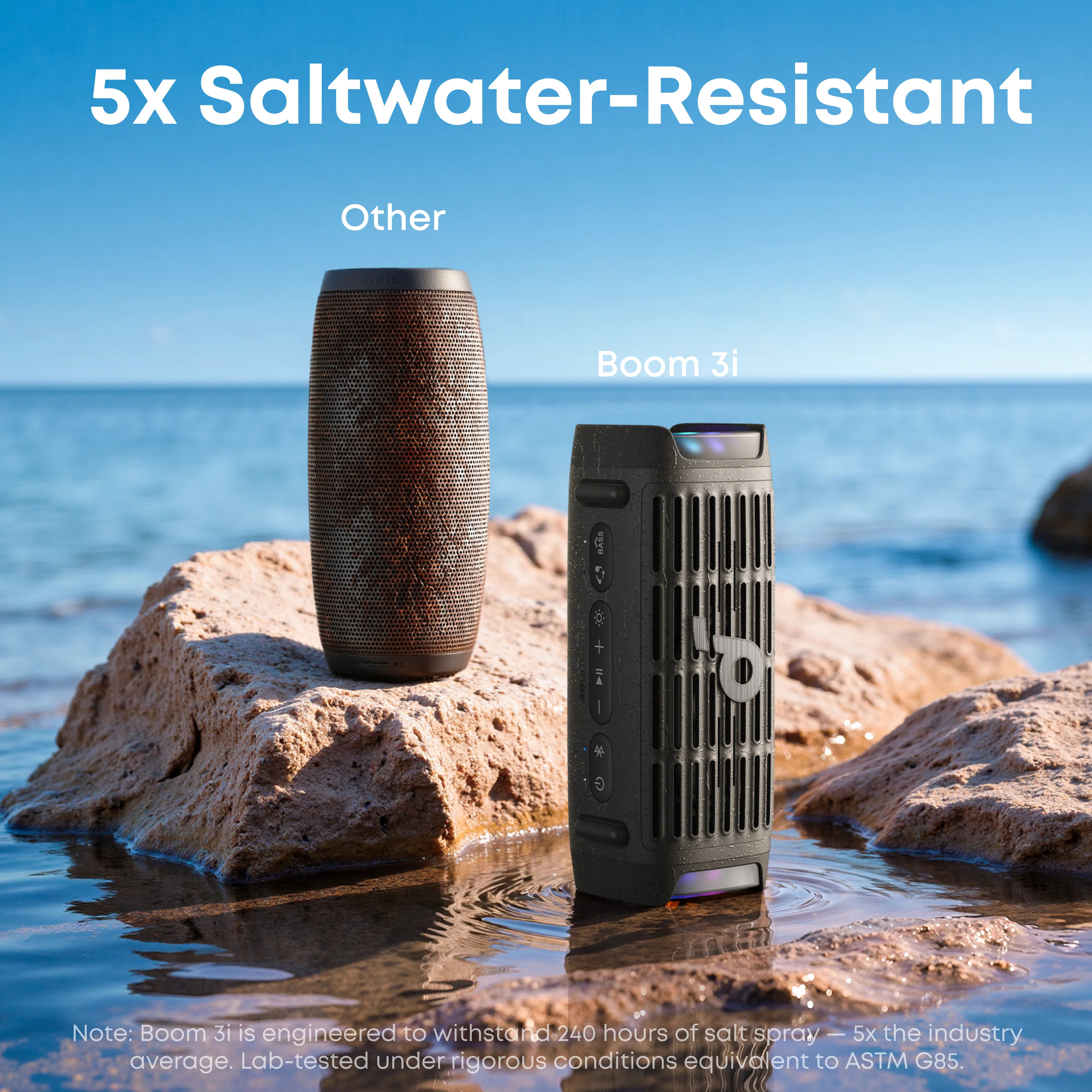 SOUNDCORE BOOM 3I 50W BLUETOOTH IP68 RESISTENTE AL AGUA NEGRO - 9