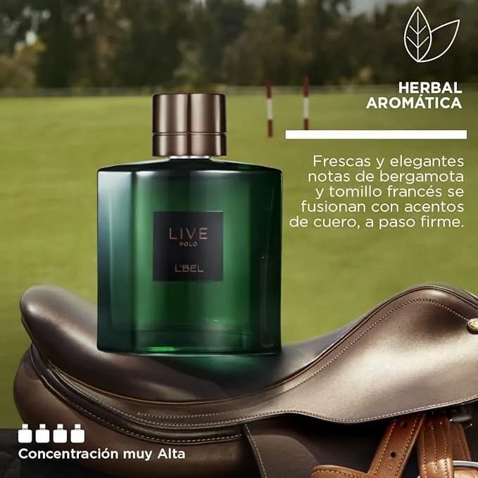 PERFUME PARA HOMBRE LIVE POLO 100 ML LBEL - 2