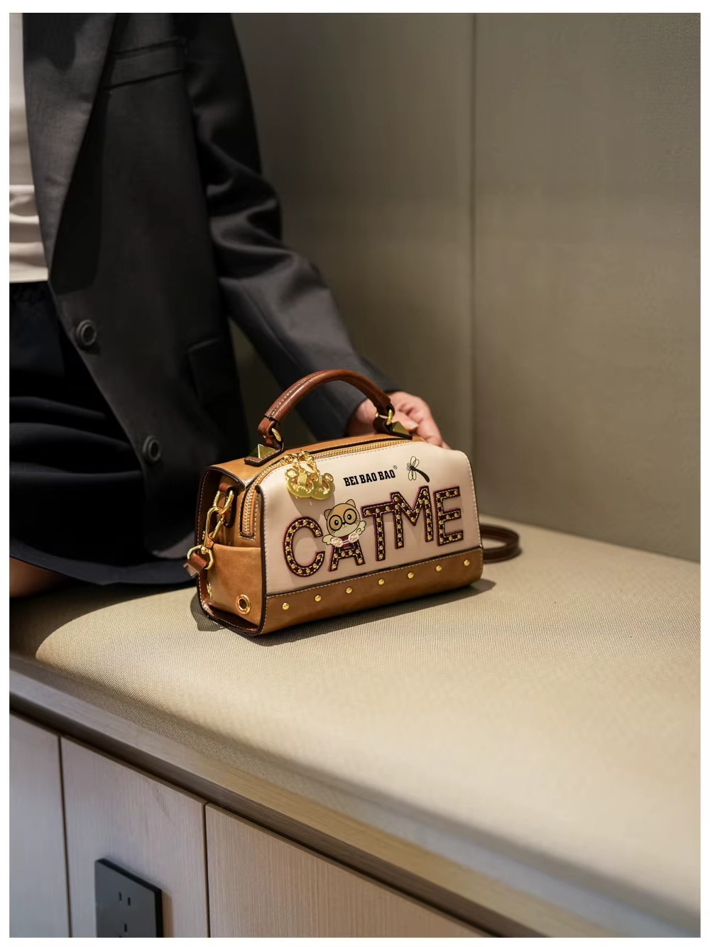 CARTERA BEAR CUERO OSITO COLORETE - 5