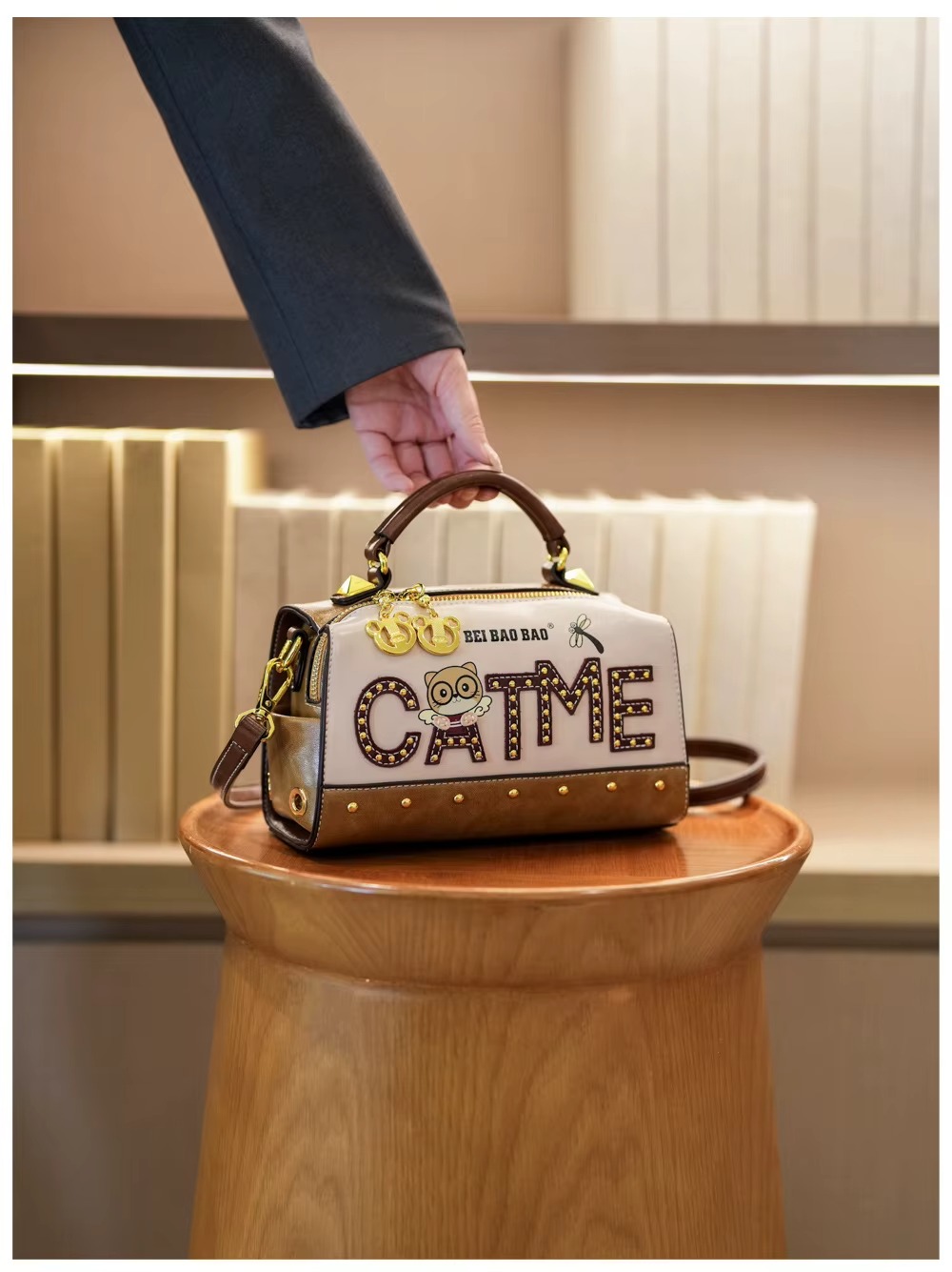 CARTERA BEAR CUERO OSITO COLORETE - 6