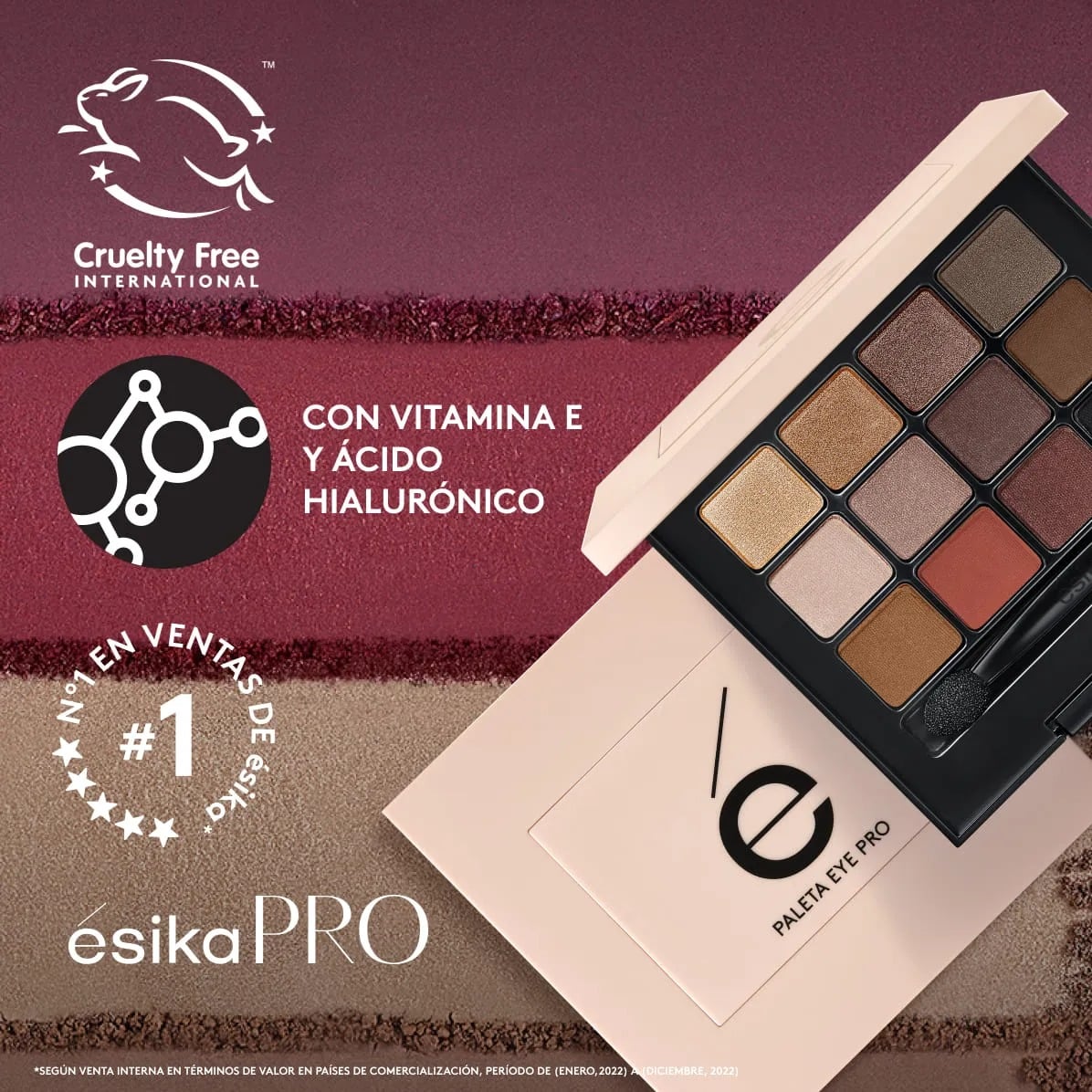 PALETA DE SOMBRAS PARA OJOS EYE PRO CHIC NUDE - 2