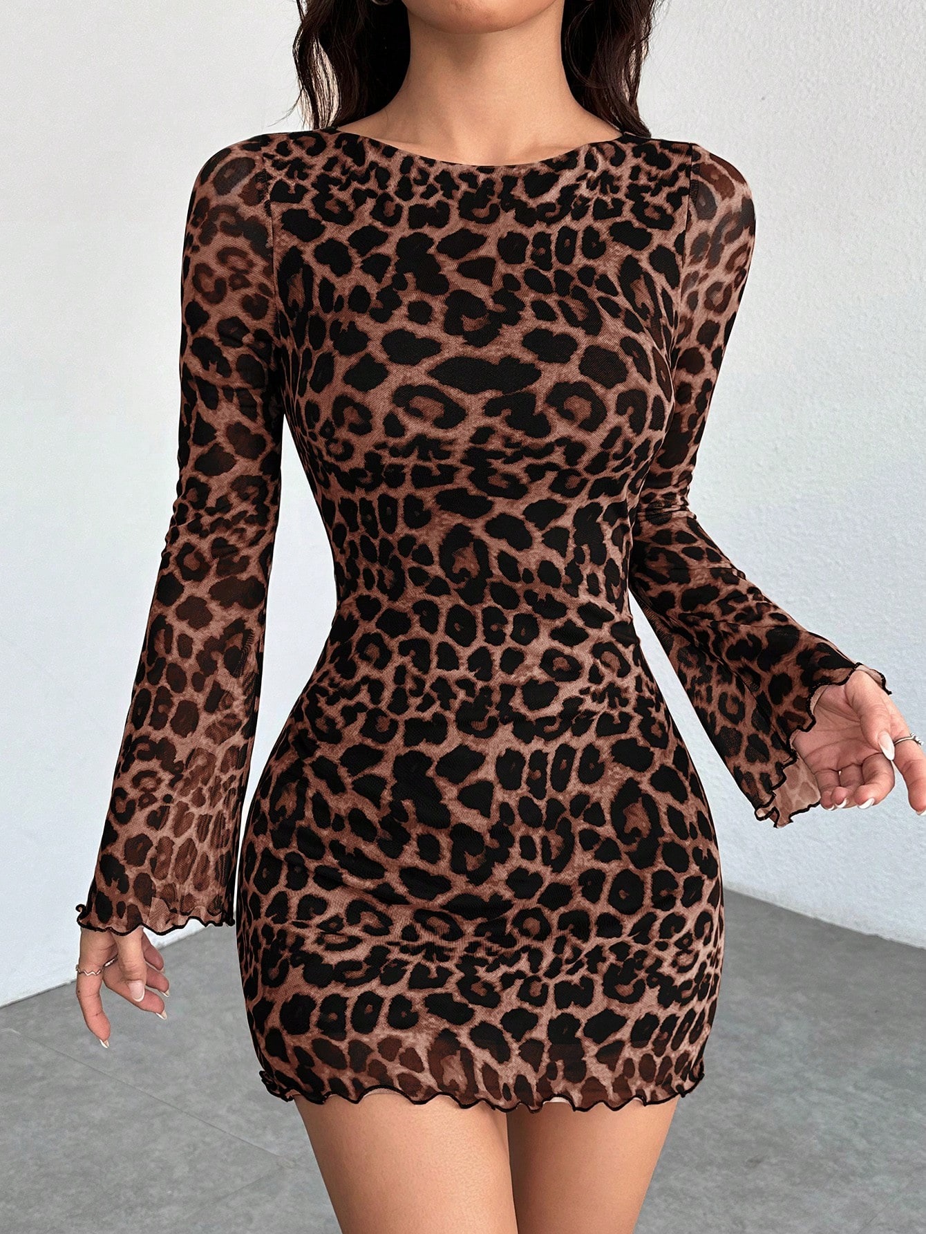 VESTIDO LOLITAS ANIMAL PRINT DE MANGA LARGA - 2