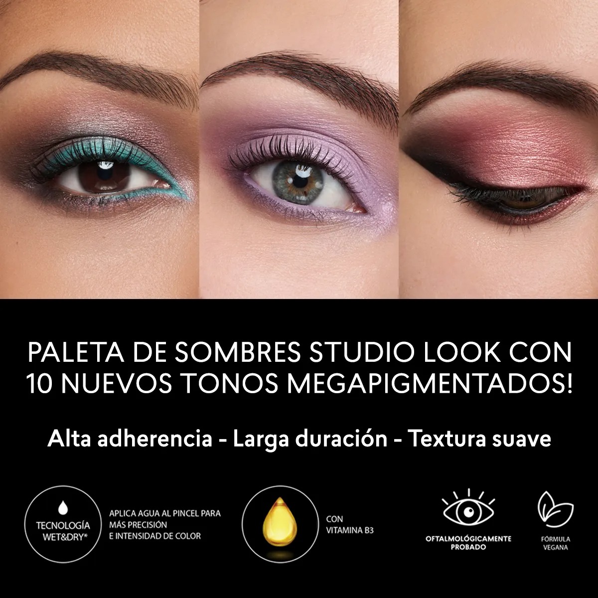 PALETA DE SOMBRAS STUDIO LOOK EDICIÓN LIMITADA CRYSTALS - 2