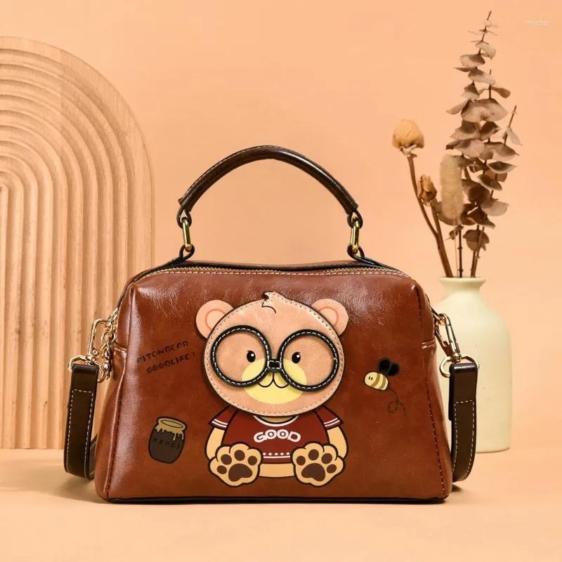 CARTERA MORRAL  PITON BEAR MARRON – DISEÑO TIERNO Y MODERNO - 2