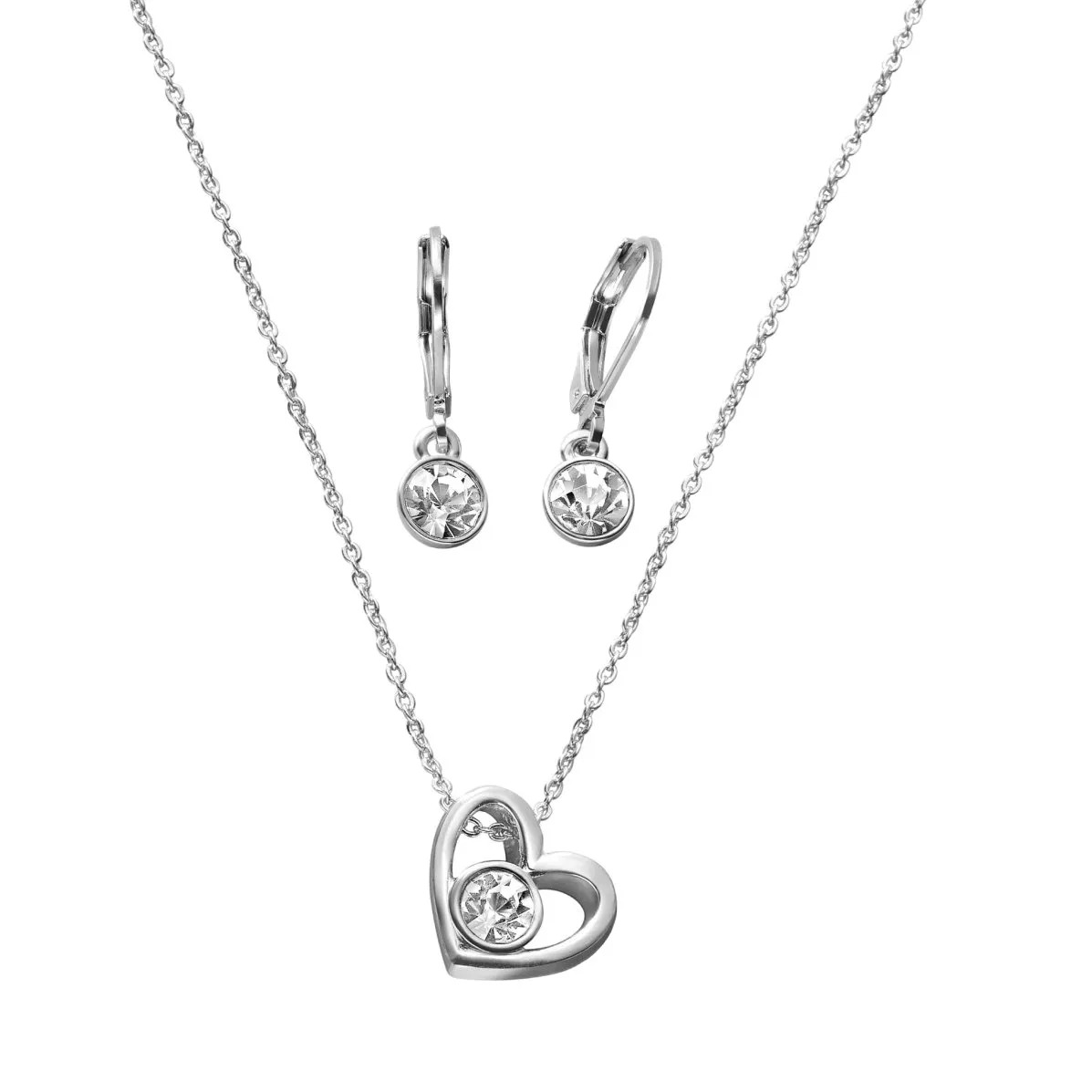 SET COLLAR + ARETES AMAZING LOVE CORAZÓN ESIKA - 1