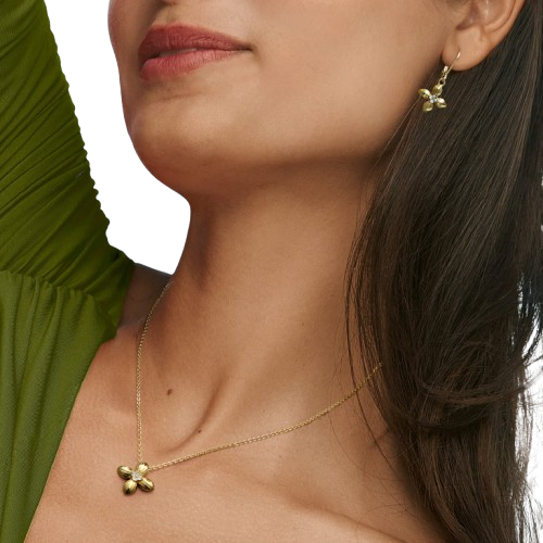 SET COLLAR + ARETES ALLEIA FLOR COLLAR Y ARETES YANBAL - 2