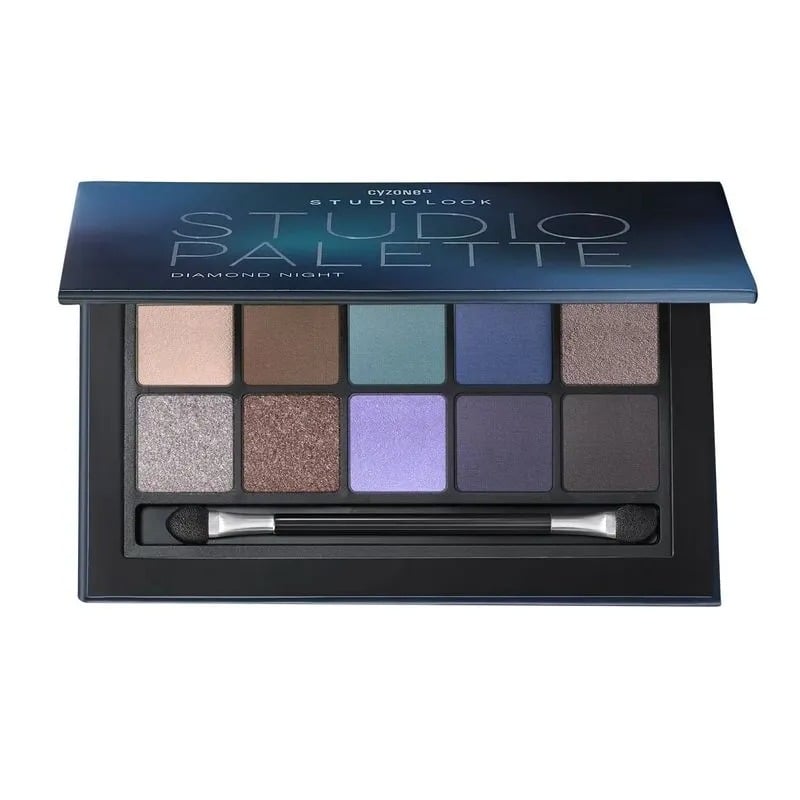 PALETA DE SOMBRAS STUDIO LOOK COLOR DIAMOND NIGHT CYZONE - 1