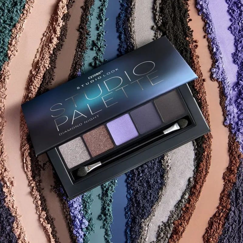 PALETA DE SOMBRAS STUDIO LOOK COLOR DIAMOND NIGHT CYZONE - 3