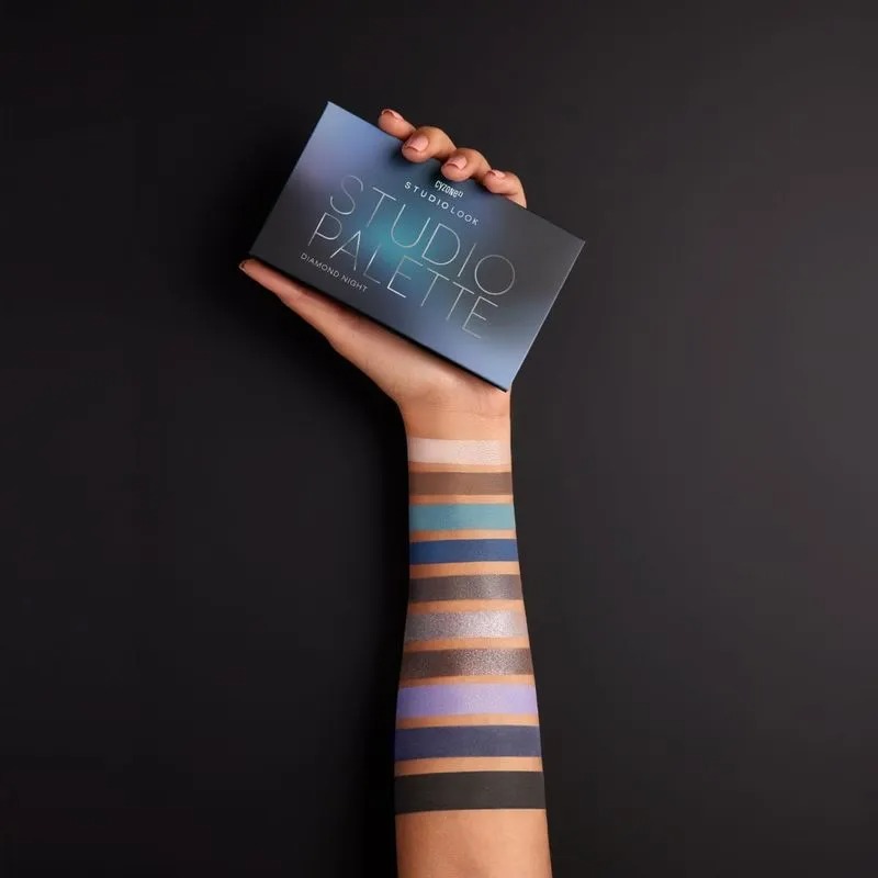 PALETA DE SOMBRAS STUDIO LOOK COLOR DIAMOND NIGHT CYZONE - 4