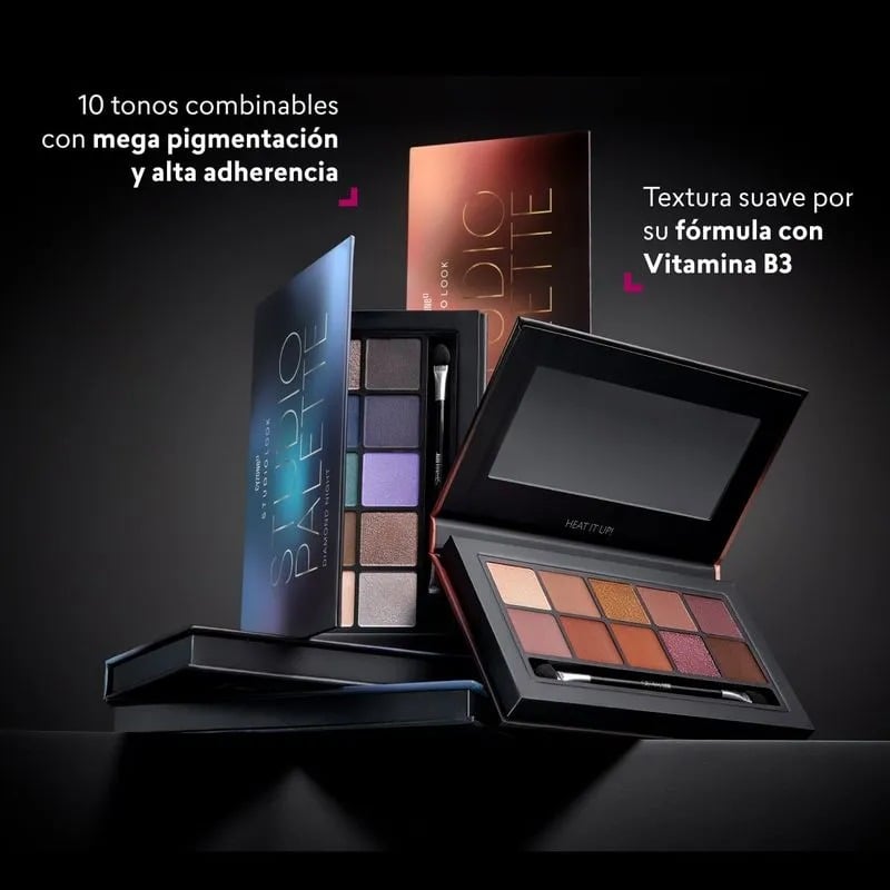 PALETA DE SOMBRAS STUDIO LOOK COLOR DIAMOND NIGHT CYZONE - 5
