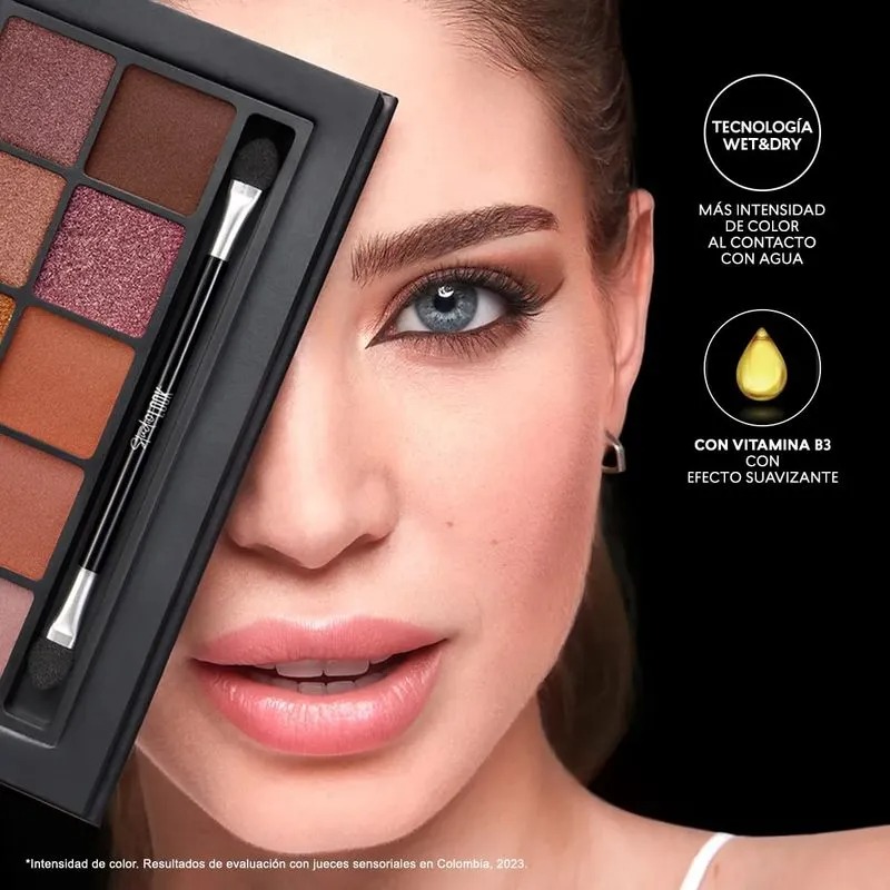 PALETA DE SOMBRAS STUDIO LOOK COLOR DESERT NUDE CYZONE - 2
