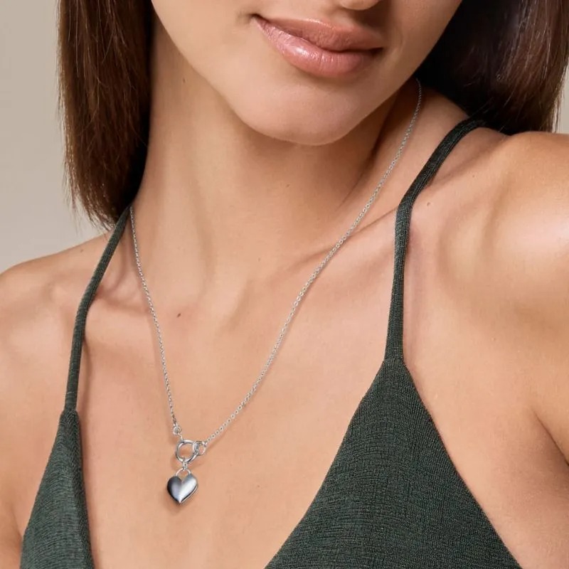 COLLAR AMARE SILVER CORAZON ESIKA - 2