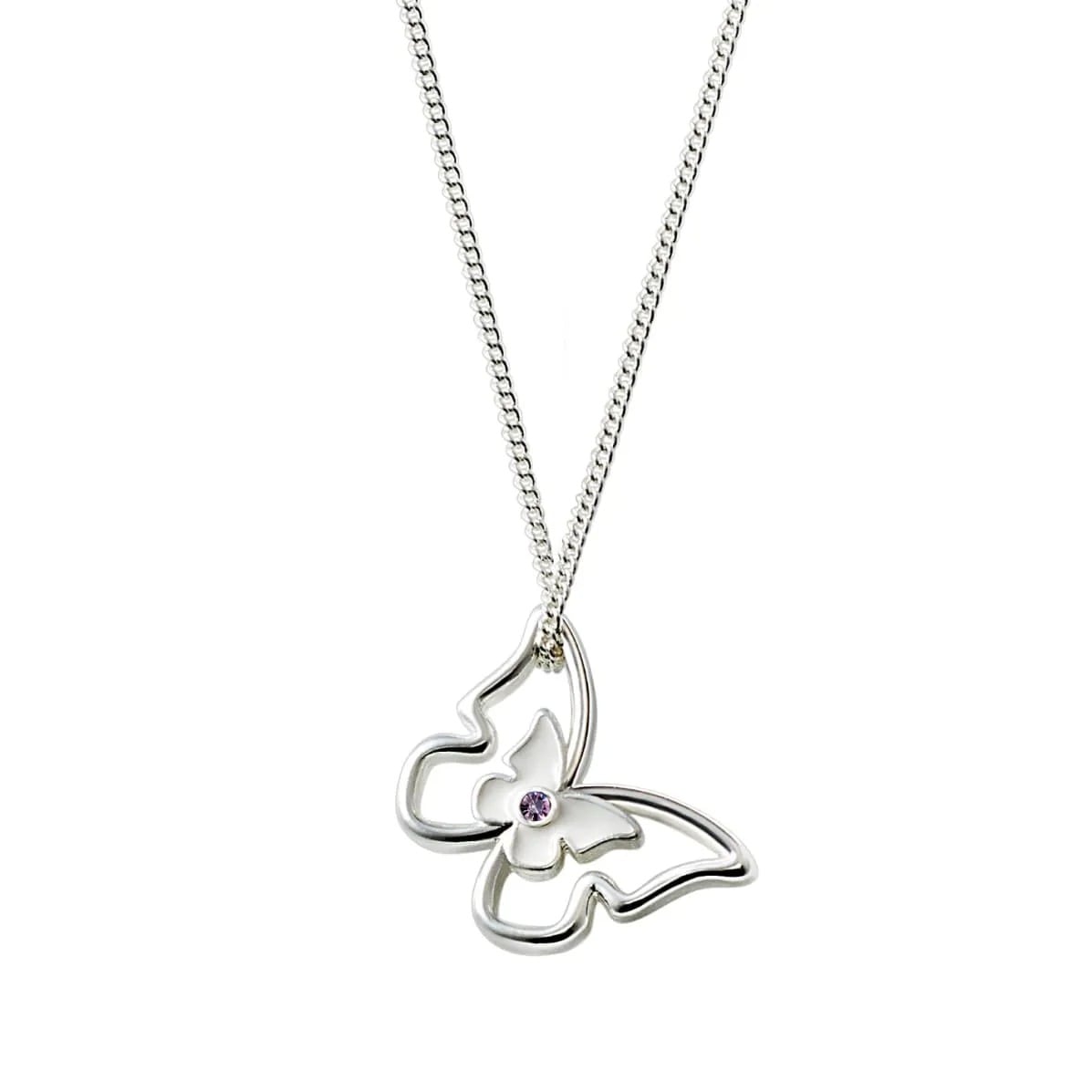 COLLAR TRUE ICON MARIPOSA PLATEADA ESIKA - 1